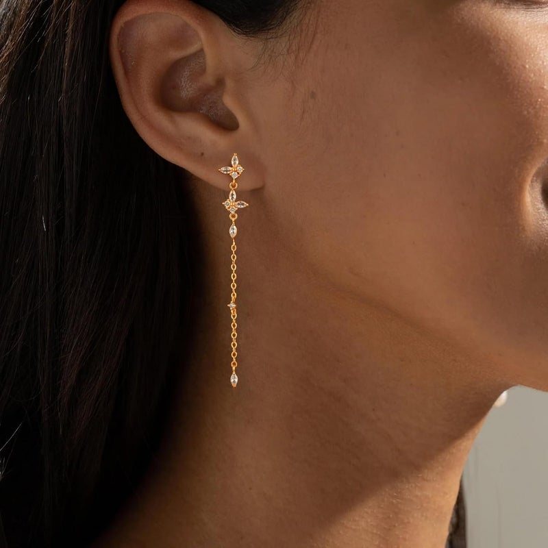 Moodear 3PCS Ear Cuffs Non Piercing Earrings for Women - Dainty Thin 14K Gold Plated Clip On Earrings Cartilage Cuff Set, Stackable Huggie Hoop Fake Piercing Jewelry - Image 2